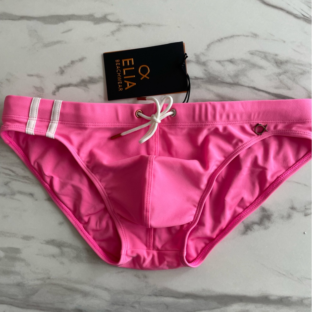 Elia Beachwear - The Kos Enhancing Pink Swim Brief